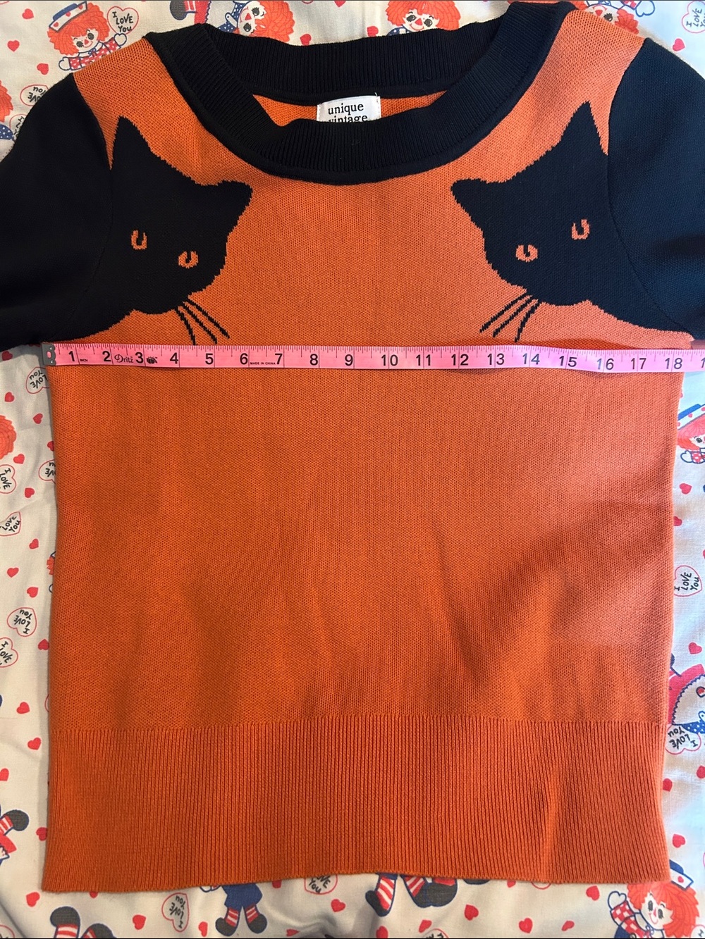 Unique Vintage black cat sweater - Picture 3 of 8